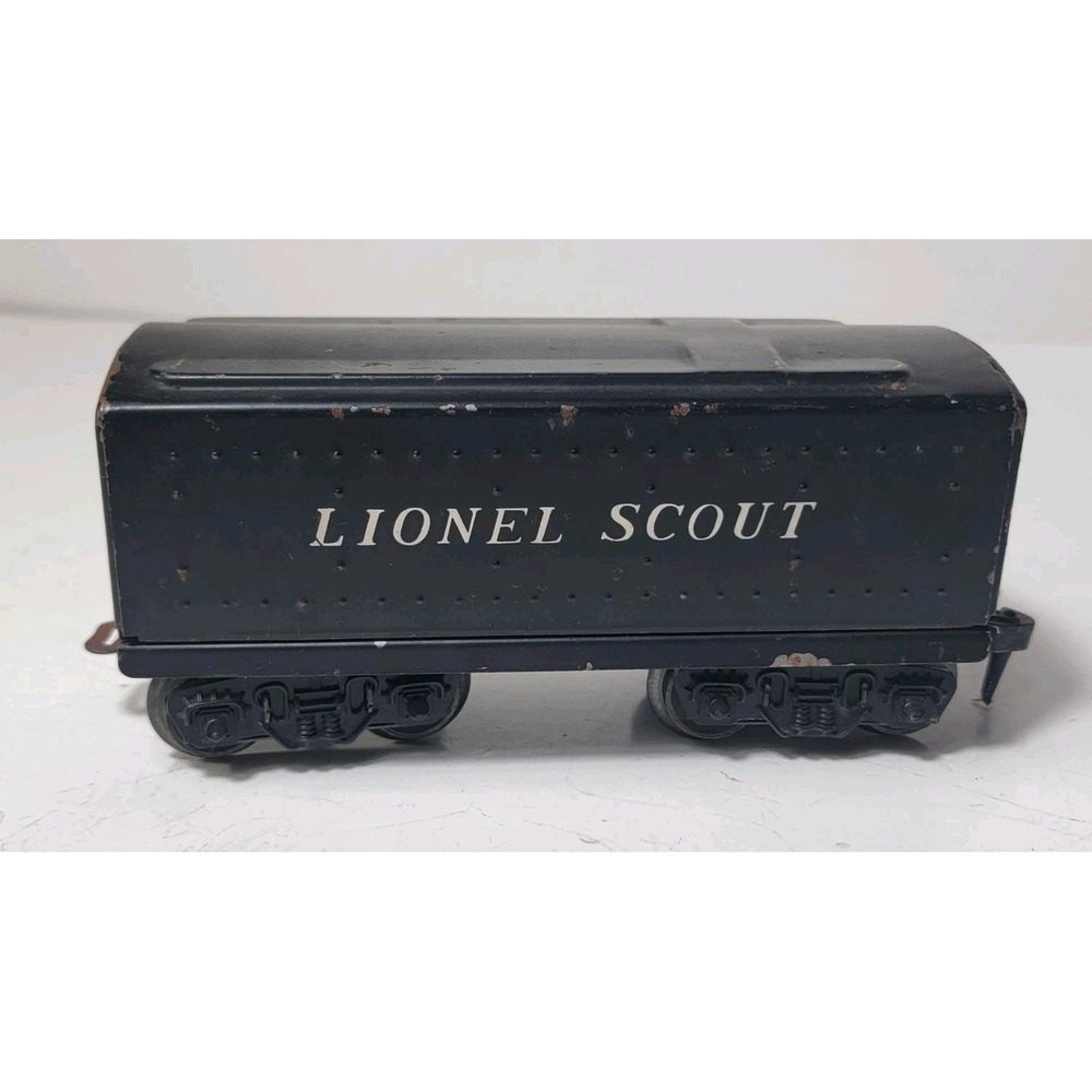 Lionel O Gauge Scout Locomotive Coal Tender Metal Model Train Car